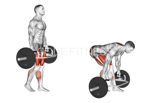 Румънска тяга с един крак с “Trap bar”