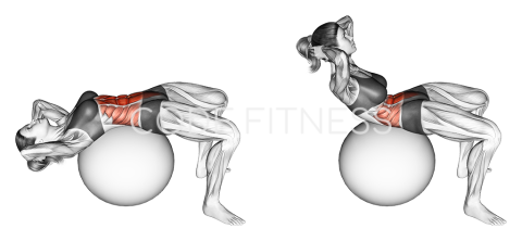 Crunch (on stability ball)