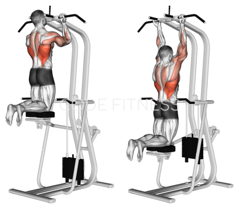 Assisted Close grip Underhand Chin up