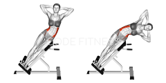 Incline Oblique Crunch